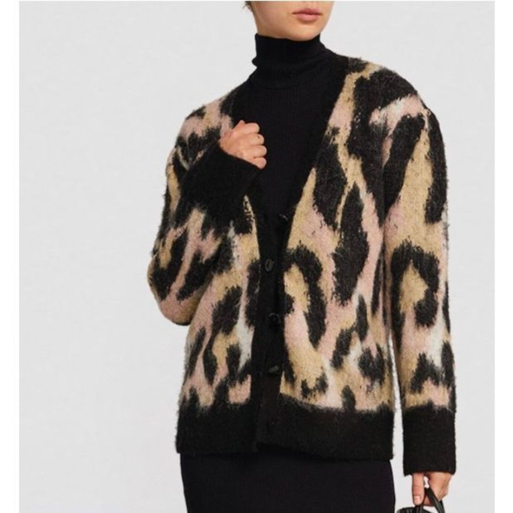 ALLSAINTS Animal Print Lunar Cardigan Women’s Small